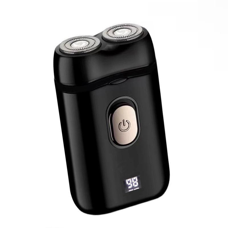 

Міні Подвійна Електробритва Портативна Бездротова Знімна Бритва з Цифровим Дисплеєм Бритва для Бороди Зарядка Type-C Дорожня Бритва