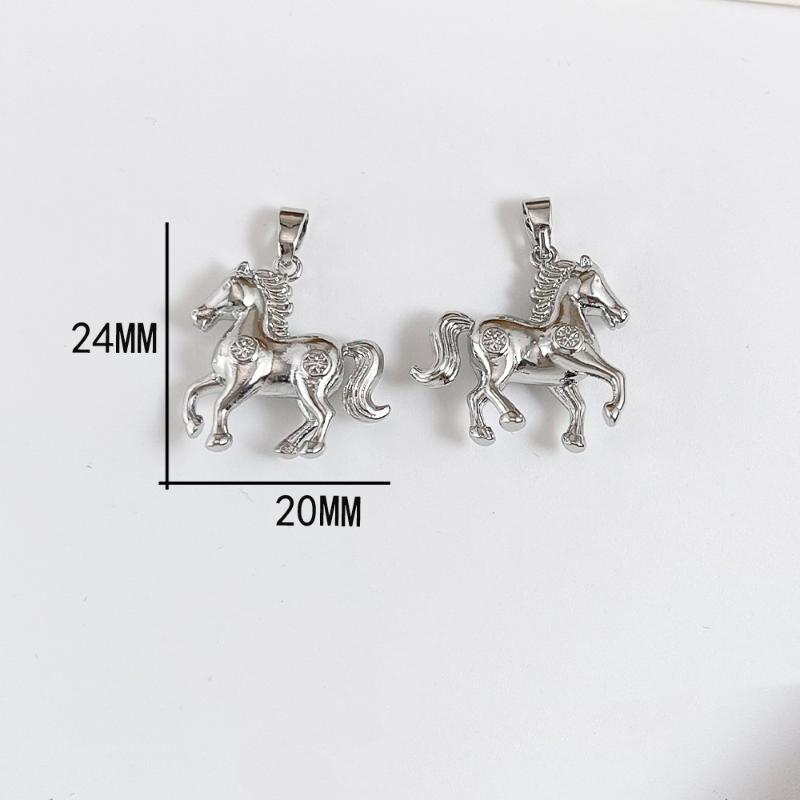 1PCS Pony Pendants Animal Horse Charms DIY Handmade Necklace Earrings Bracelet Jewelry Accessories Making Supplies