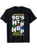 90's Hip Hop Vibes Retro Pattern T-Shirt