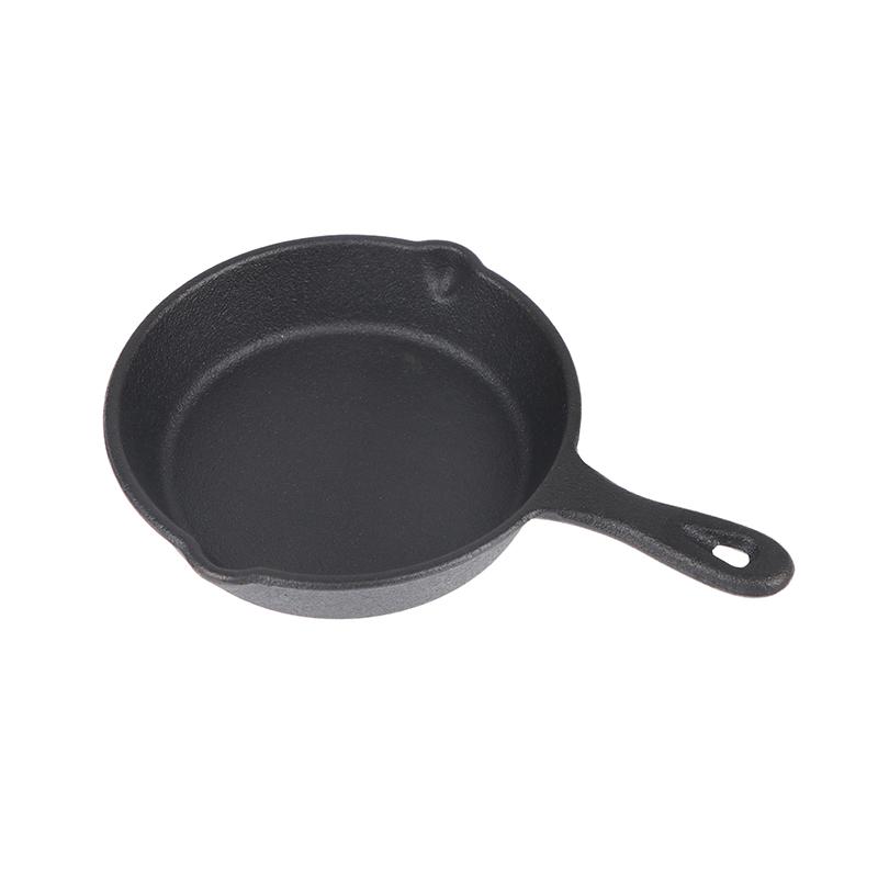 Mini Cast Iron Frying Pan Non-Stick Omelette Pan Portable Small Frying Pan Skillet With Double Drip-Spouts For Stove Oven