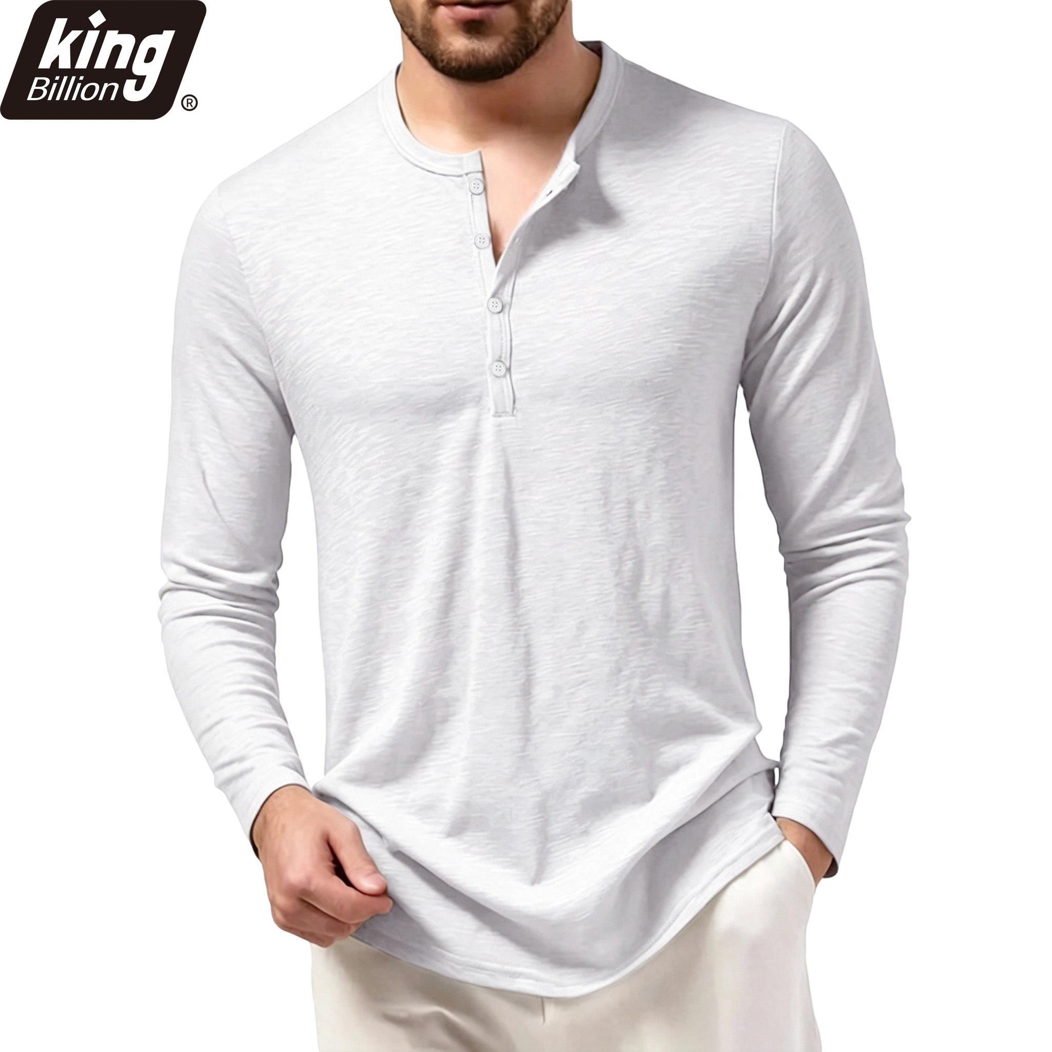 

Men s Army Green Slub Cotton Henley Shirt - Long Sleeve Button Placket Slim Fit Casual Lightweight Daily Basic Top S белый