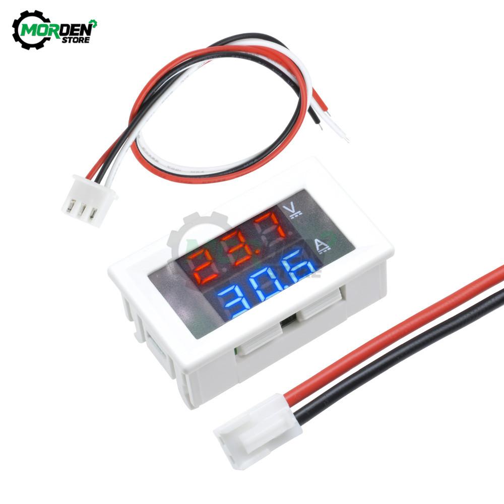 1.16Inch LED Digital Voltmeter Ammeter DC 1-111V 11A 11A 111A Panel Amp Volt Voltage Current Meter Tester Detector for Auto Car