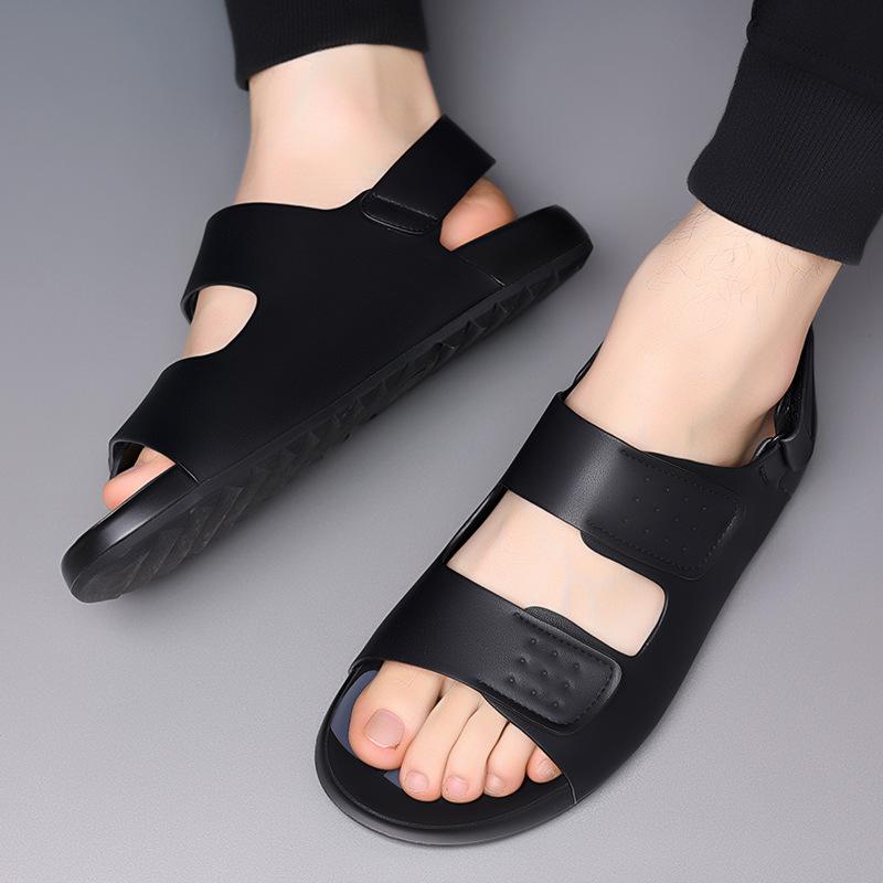Summer New Sandals Non-slip Comfortable Outdoor Breathable Casual Cool Slippers Velcro Lightweight Seaside Beach Shoes