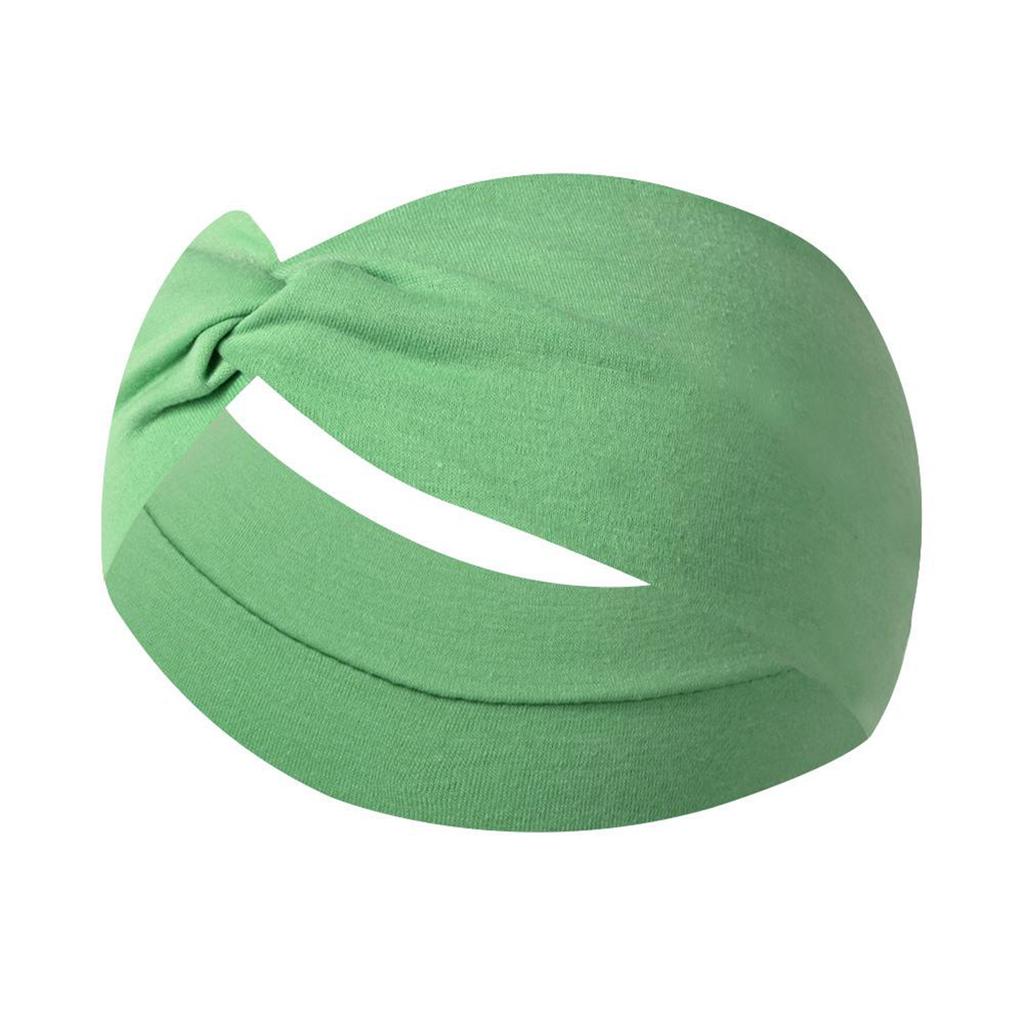 Stretchy Wide Cross Knot Headband for Women Soft Elastic Hair Comfortable Turban Style Wrap for Daily Use Yoga Sports Running