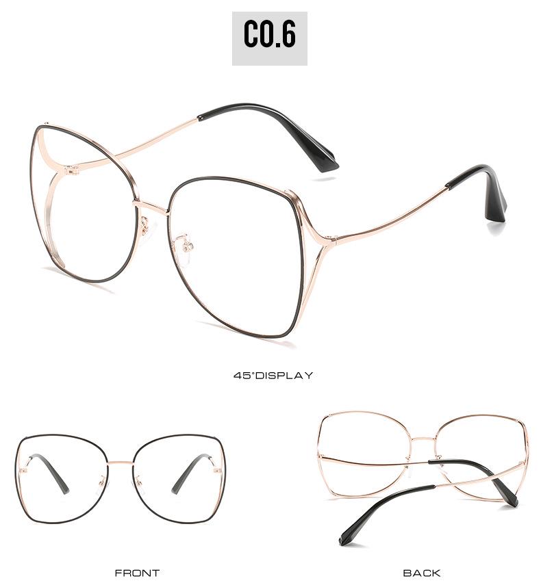 Women's Fashion Polygon Metal Sunglasses with Ocean Lens - New Trendy Design