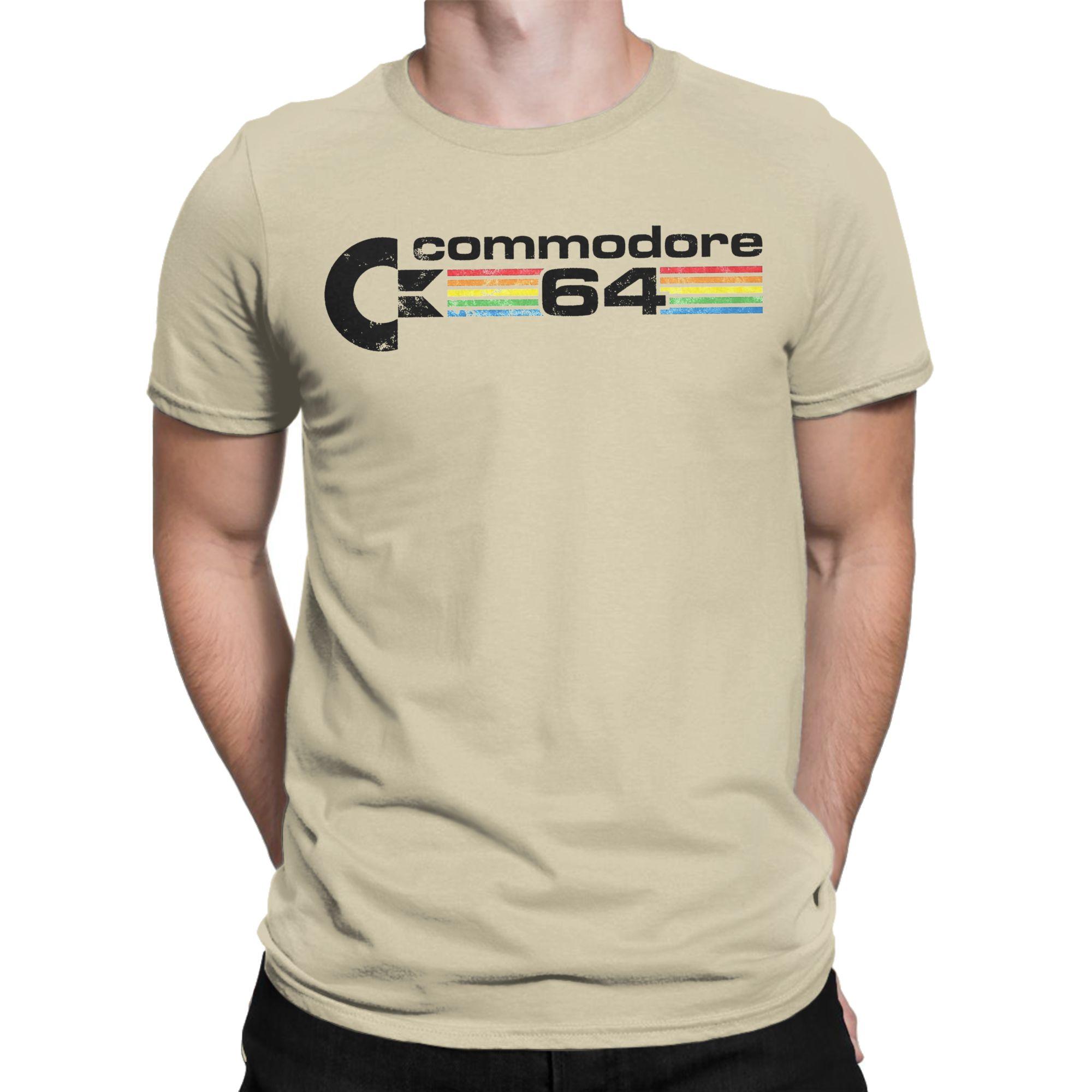 

Men s T-Shirt Commodore 64 Retro Logo Funny 100% Cotton Tee Shirt Short Sleeve T Shirt Crew Neck Clothes 4XL 5XL - Men s Sum... S разноцветный