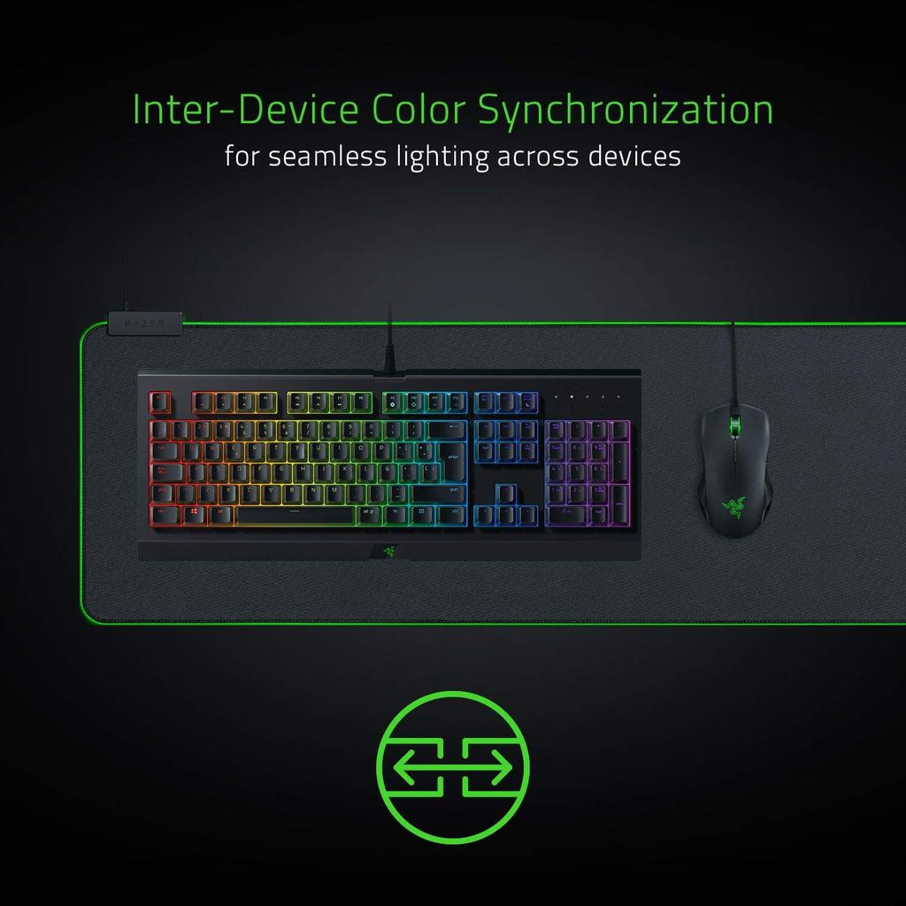 Razer Goliathus Chroma Extended Gaming Mauspad mit RGB-Beleuchtung Japanischer Hersteller [Offizielle Garantie] RZ02-02500300-R3M1