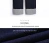 Clearance: Women's Deep Blue High-Waisted Slim-Fit Straight Leg Jeans with Rolled Hem