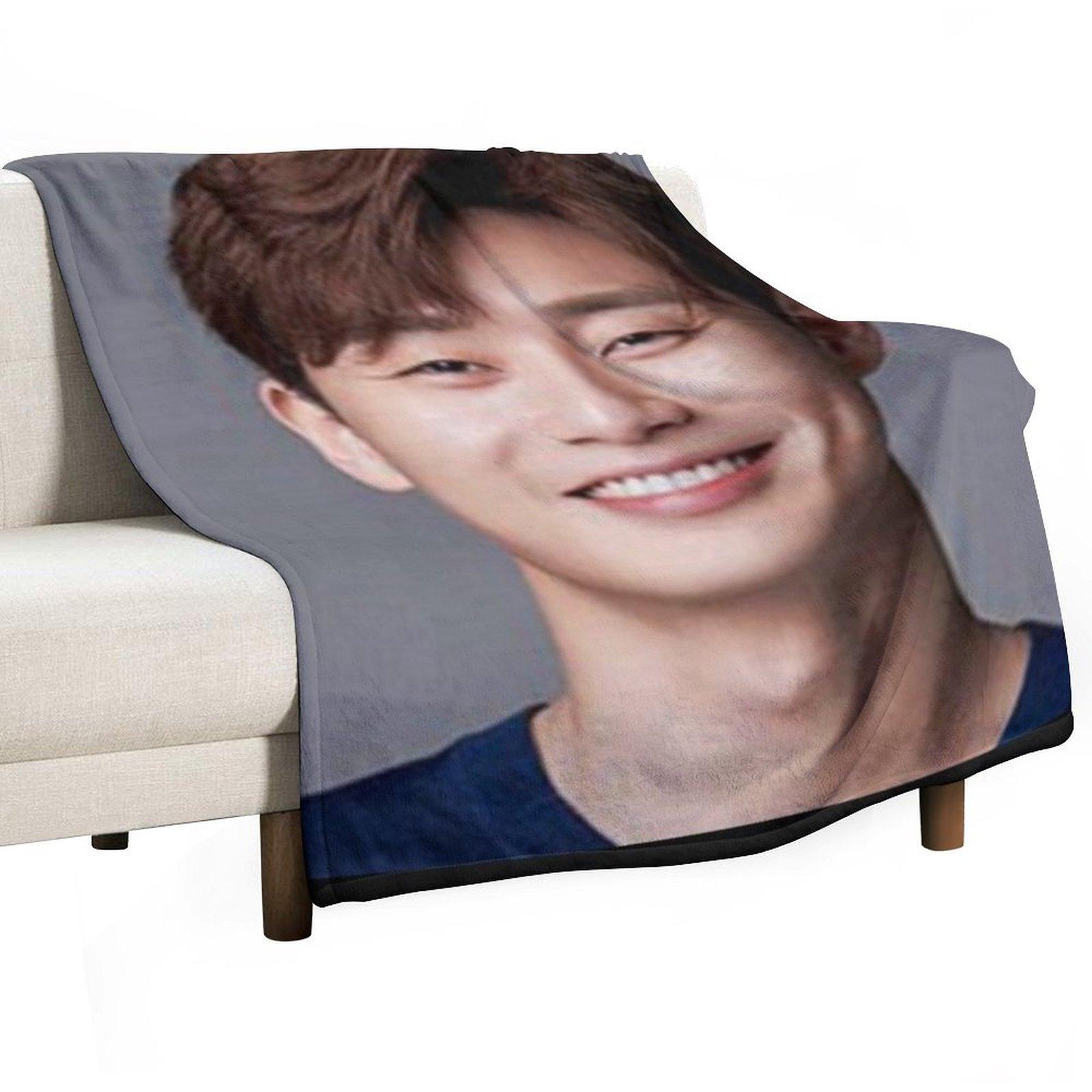 Park Seo Joon Throw Blanket Hair Decorative Sofa Cute manga Blankets 30x40in