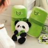 Cute Panda Keychain Cartoon Kawaii Animal Pendant Fashion Bamboo Tube Bag Pendant  Unisex