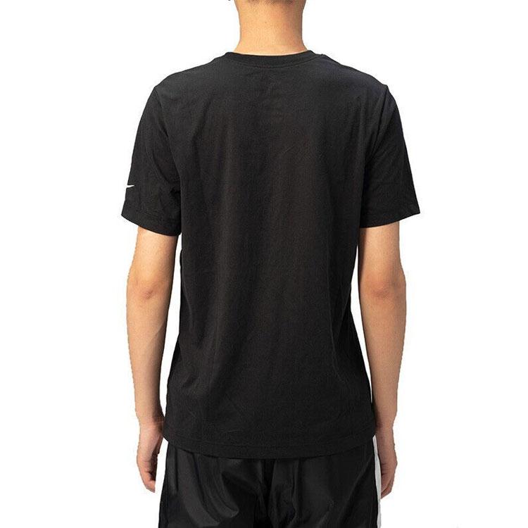 Nike Brooklyn Nets Sneldrogend T-shirt met Korte Mouwen Heren Tops Zwart CU2742-010