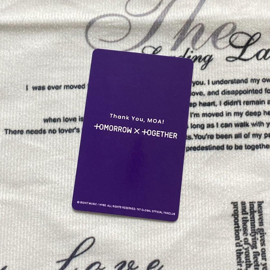 [USED] TXT FC Exclusive 2024 Yeonjun Survey Winner Trading Card