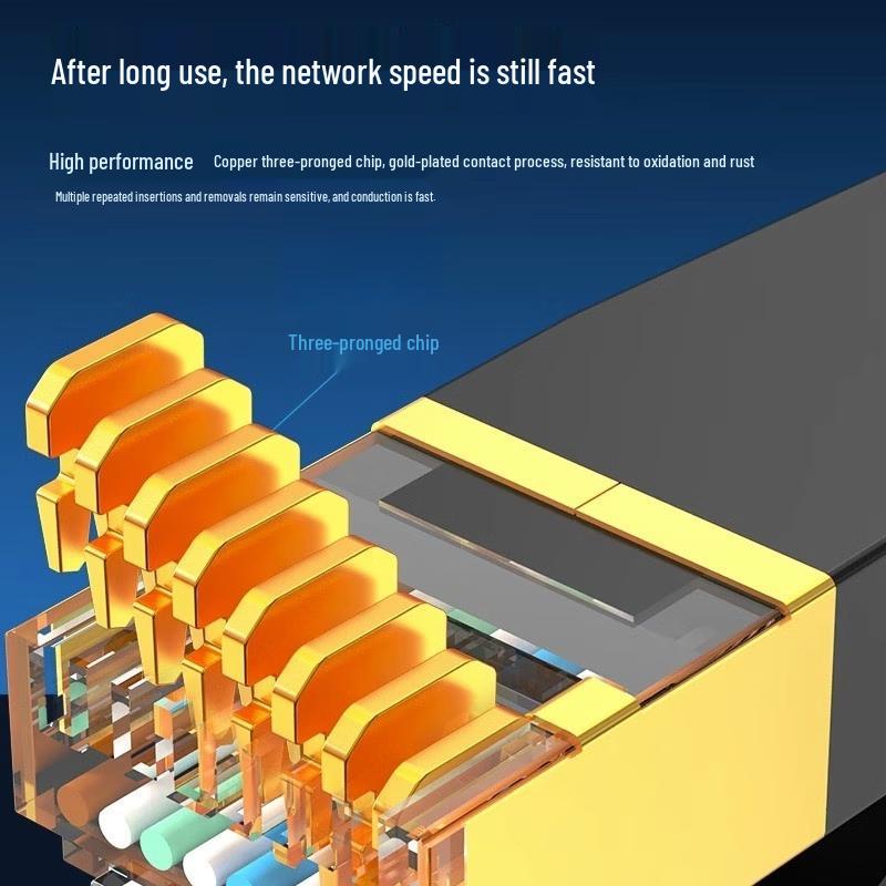 Yaoqing Cat7 10 Gigabit Flat Ethernet Cable