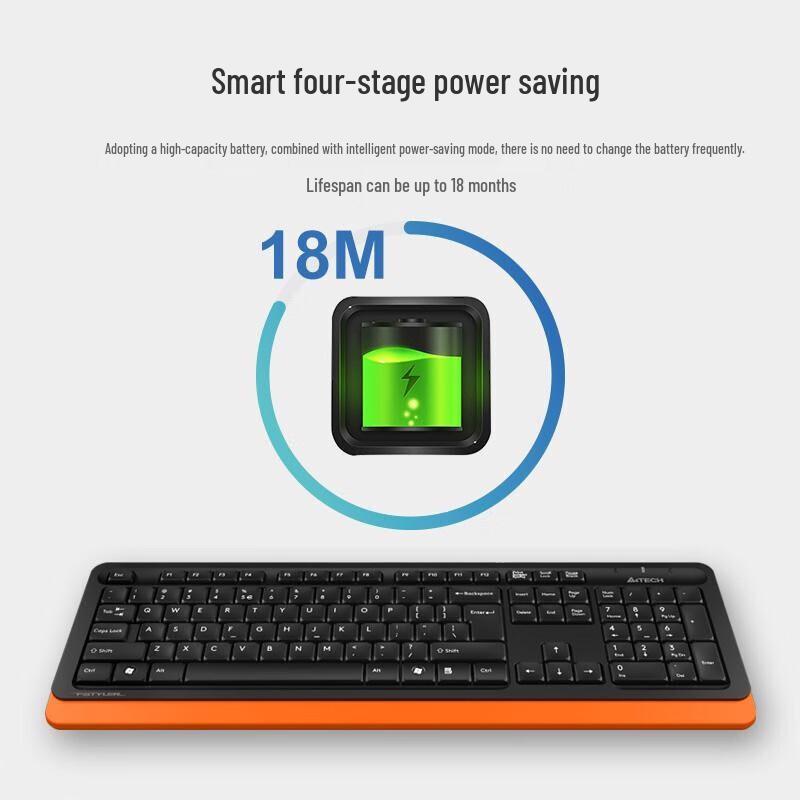 A4TECH FG1010 Wireless Keyboard Mouse Combo