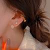 French Exquisite Small Zircon Water Droplet 925 Sterling Silver Plated 14K Gold Earrings for Women Wedding Party Jewelry
