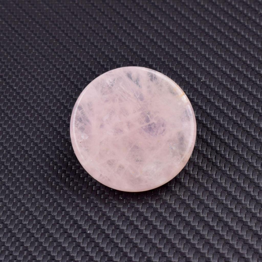 Natürliches 4cm rundes Kristall-Scheibe - Roher Energie-Stein für DIY-Gravur, Beliebtes Ornament