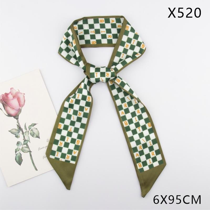 Versatile Vintage Silk Scarf: Hair Tie, Headband, Bag Accessory