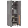 Buffet Cinza Sonoma 69,5 x 34 x 180 cm Aglomerado