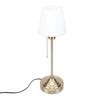 Pleated Table Lamp Aluminum Retro Warm Light Decorative Bedside Lamp for Nightstand Bedroom Living Room