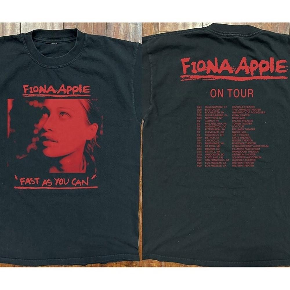 Новая футболка Fiona Apple Fast As You Can В туре Подарок для фанатов Унисекс S-5XL Футболка DO37 Унисекс Футболка L