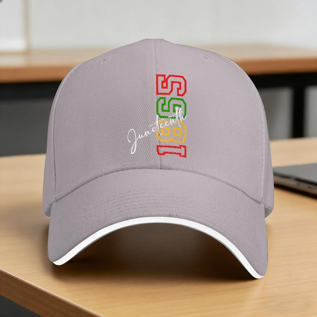 Juneteenth 1865 Shirts June 19Th 1865 Freedom Day Baseball Cap  Men Adult Custom Logo Hip Hop Hats Breathable Baseball Caps