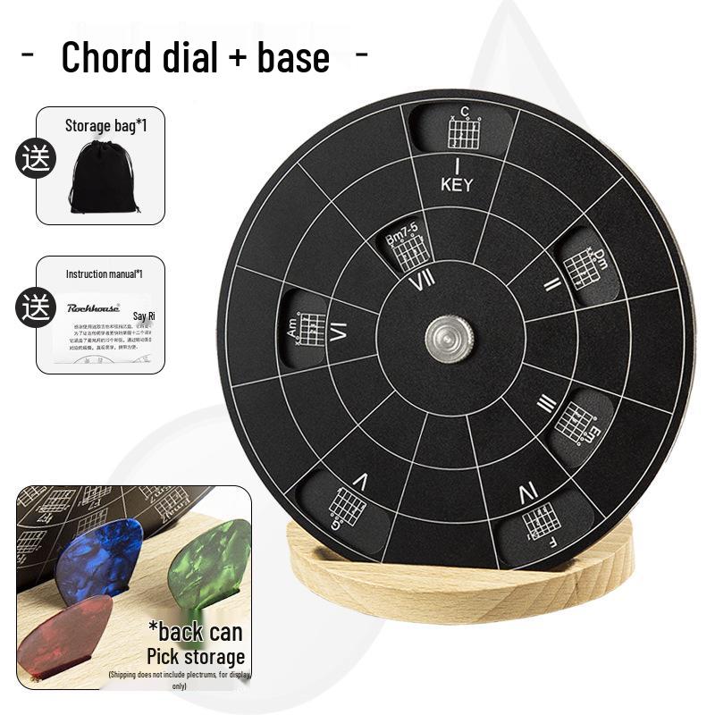 

Wooden Circle of Fifths Guitar Chord Wheel: Music Theory & Chord Progression Learning Tool