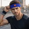 Soccer Printed High Elasticity Sweatband Sweat Absorbing Polyester Knit Headband  Running