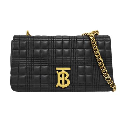[Gebraucht] Lola Tasche TB Logo Gesteppt Metallkette Colorblock Lammleder Crossbody Schultertasche - Ausgezeichnet #1E09D56