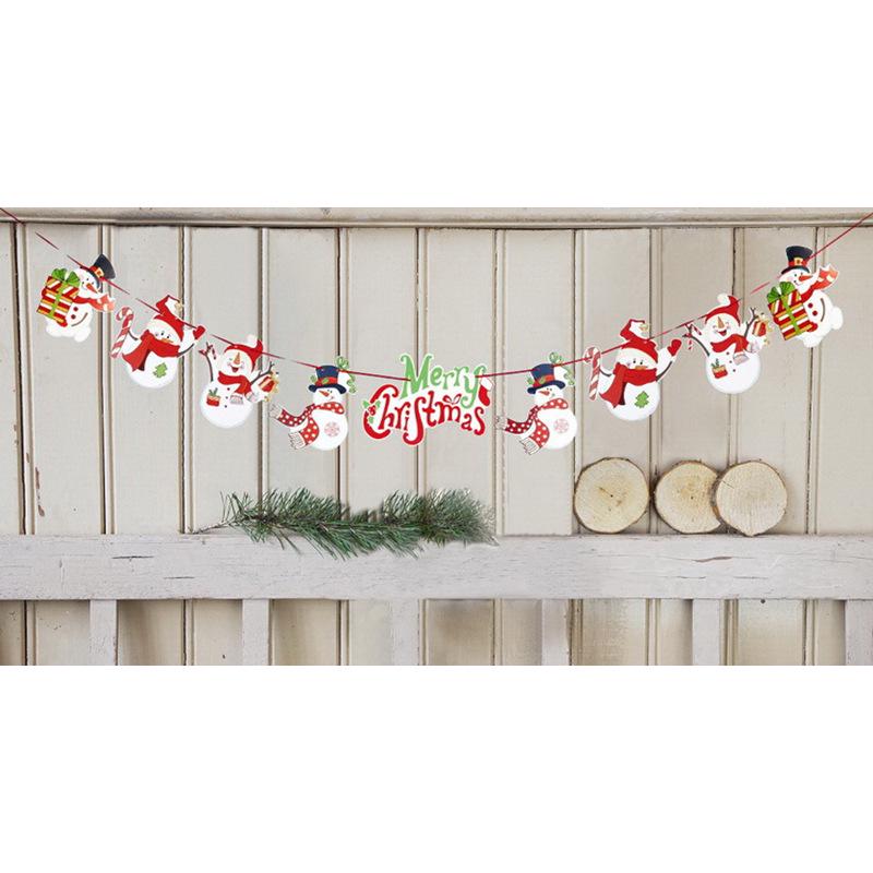Cartoon Weihnachtsfeiertagsbanner und Hängeflaggen