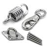 2 Pieces Hanging Hooks 700 Lbs Weight Hammock Spring Supported Chair Spring for Porch Chairs Swings Hanging