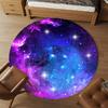 1pc Galaxy Nebula Round Chair Mat Area Rug - Non-Slip, Floor Mat for Office, Bedroom, Home Decor Christmas Gift P0811144
