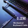 Oatsbasf Mechanical Keyboard Cable Type-C To Type-C USB To Type-C Charging & Transmission Aviation Plug Cable for Game Keyboard