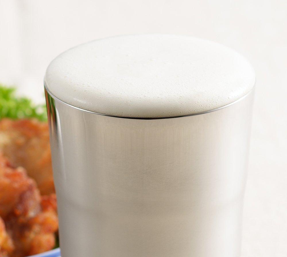 Yoshikawa Gogi Stainless Steel Beer Tumbler, 300ml, Made in Japan, Tsubame-Sanjo, YJ2117