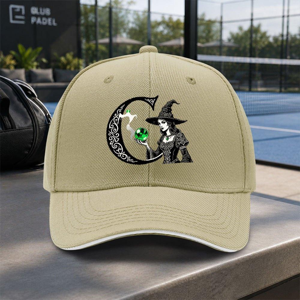 Witch Crystal Ball Pattern Adjustable Baseball Cap for Halloween Unisex Lightweight Outdoor Hat for Weddings  Parties