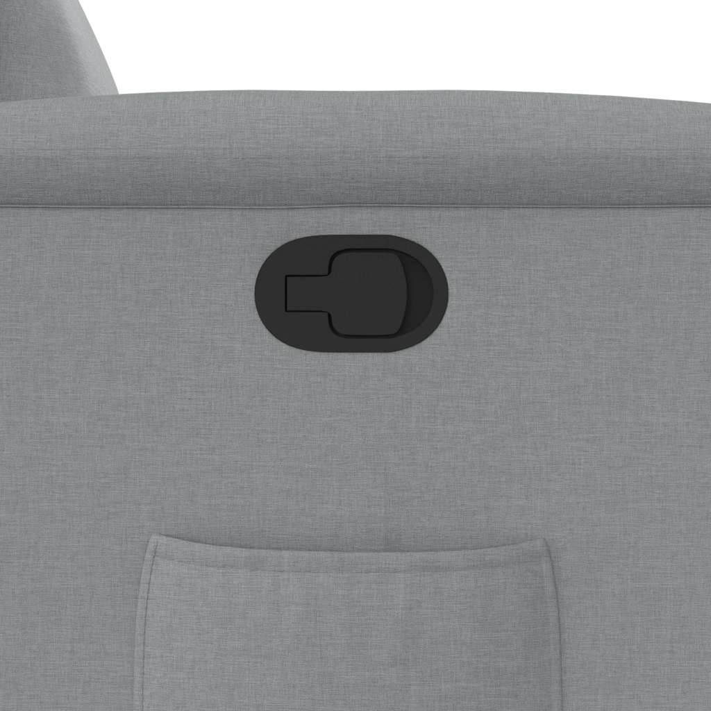 Relaxation Armchair Light Grey Fabric