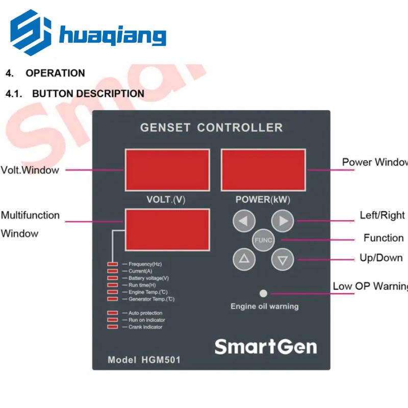 HGM501 SmartGen Benzinmotor Auto-Start-Regler Erweiterungsmodul