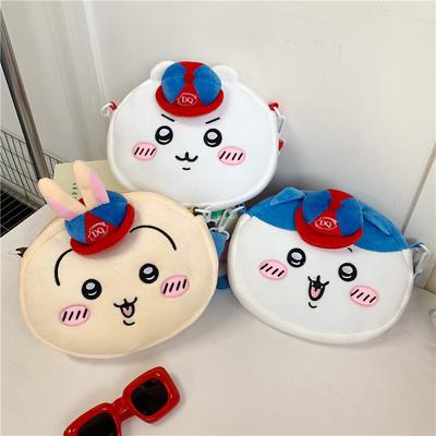 New Kawaii Plush Bag Fashionable Simple Satchel 2025 Cartoon Cute Fun Shoulder Oblique Span Bag