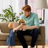 Plüsch-Orang-Utans und Bullhorn-Puppen, handgefertigte Plüschpuppe, Babyspielzeug, lustige 9,8-Zoll-Geschenk-Plüschpuppe