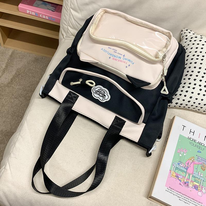 Children's Schoolbags Elementary School Girls Junior High School Students College Students High Looking Two Piece Backpack