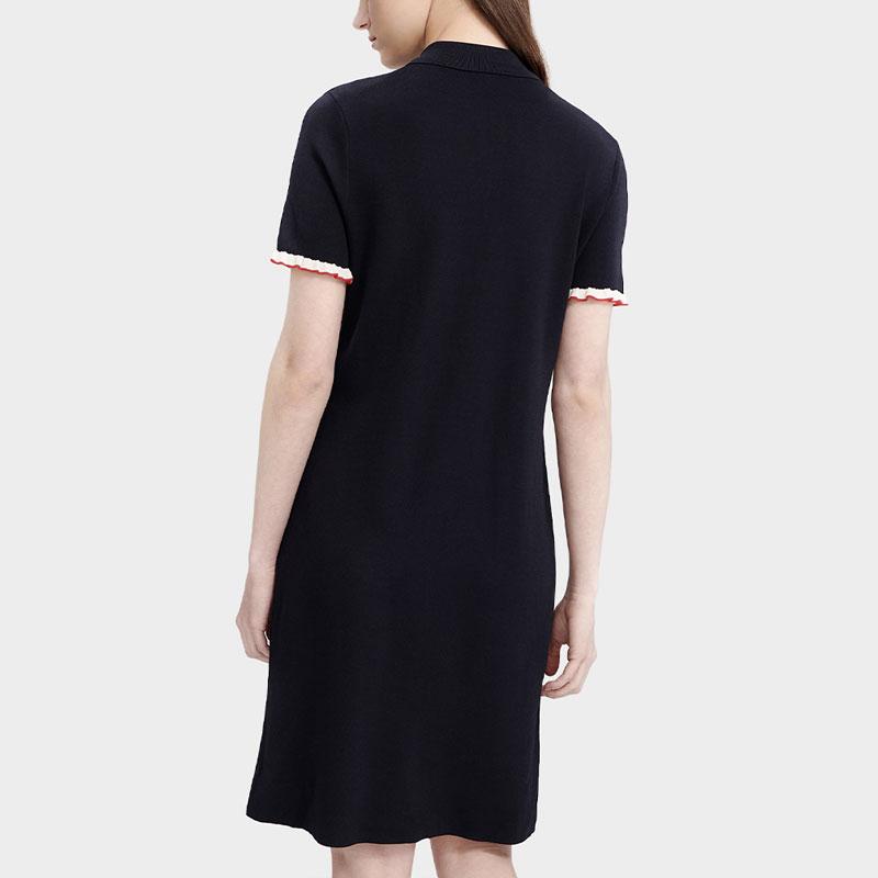 New FILA Short Sleeved Dresses Women's Legend Blue F11W321307ANV