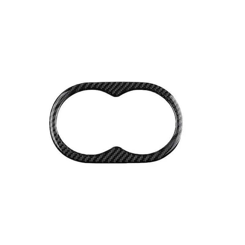 For Dodge Challenger 2015 2016 2017 2018 2019 2020 2024 Carbon Fiber Interior Fittings Rear Drain Cup Decoration Sticker 5D