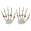 1Pair Halloween Skeleton Hands Plastic Skeleton Human Hand Bone Decoration for Halloween Themed Party Zombied Party