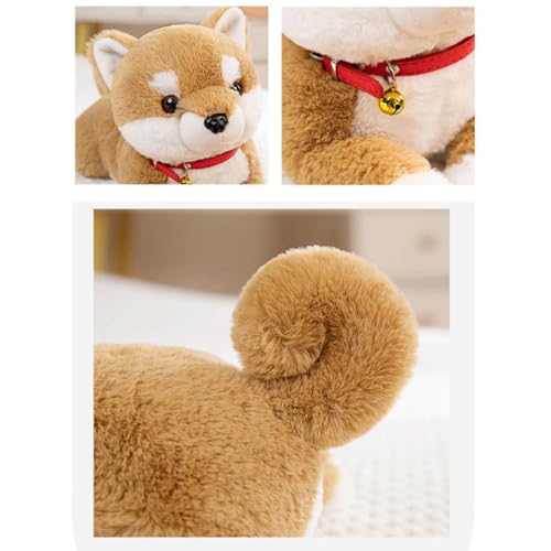Cute Shiba Inu Plush Animal Dog Body Pillow, Large, Soft to the Touch, Cute for Sleeping with Your Pet, Soft for Naps, Brown, 45cm, Cushion, Back Supp