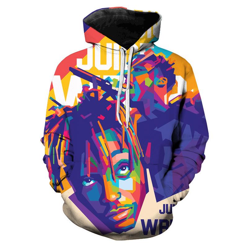 Cheap New Popurlar Rap Start Juice Wrld Fashion 3d Printed Hoodies Men ...