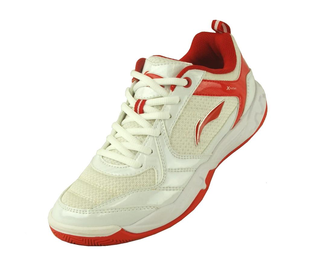 Badminton White and Size 3E Li-Ning Women's Shoes, Red, 23.0 cm,