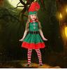 Children Adults Christmas Elf Costumes, Santa Claus Costume Sets, Green Elves, Halloween Cosplay Products