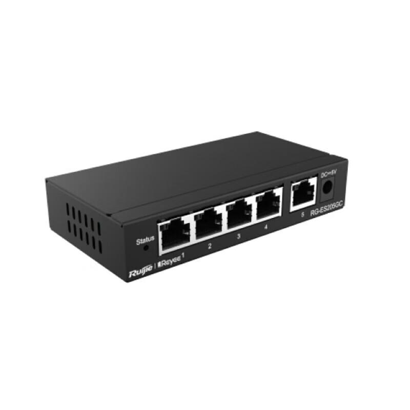 Ruijie RG-ES205GC 5-Port Gigabit Network Switch