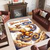 Teddy Bear Theme Crystal Velvet Rug Personalized Custom Name Text Soft Floor Mat Home Decor