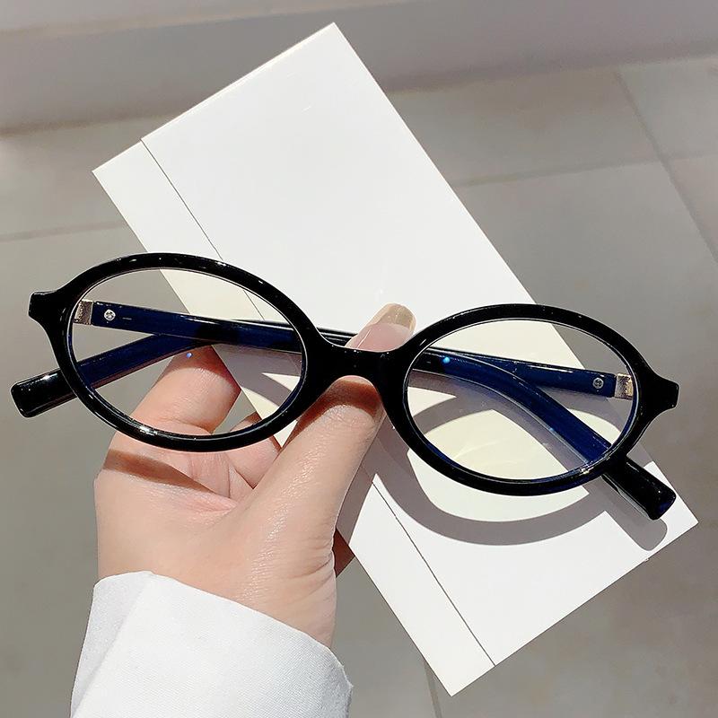Vintage Anti Blue Light Oval Glasses Women Men Luxury Designer Myopia Prescription Eyeglasses Small Frame