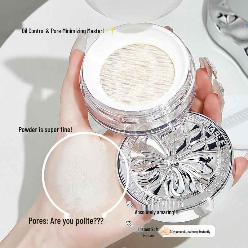 Yuli Yula Air Soft Fine Setting Powder: Lightweight, Oil-Control, Refreshing, Pore-Blurring, Soft-Focus, Long-Lasting, No Caking Loose Powder.